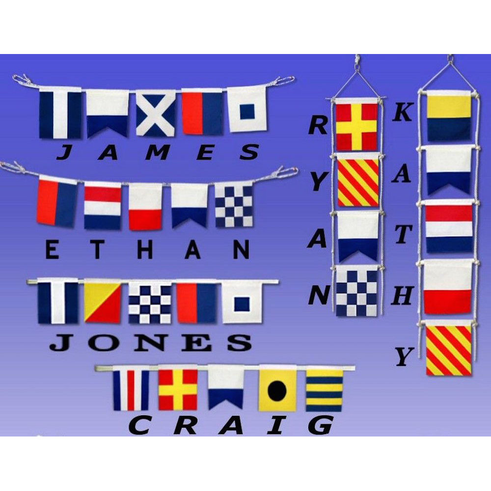 Letter Wooden Nautical Alphabet Flag Wall Décor & Reviews Birch Lane